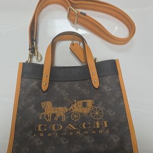 Coach Brown and Orange Women's Bag